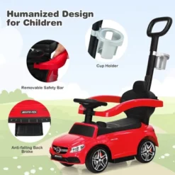 Costway 3 In 1 Ride On Push Car Mercedes Benz Toddler Stroller Sliding Car WhiteBlueRed -LITTLE TIKES Shop GUEST a235d04f 288c 4d6b a018 dad1099b3147