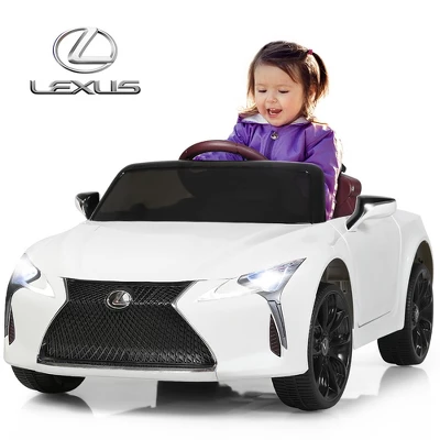 Costway 12V Kids Ride On Car Lexus LC500 Licensed Remote Control Electric Vehicle White 1 Costway 12V Kids Ride On Car Lexus LC500 Licensed Remote Control Electric Vehicle White