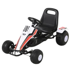 Aosom Pedal Go Kart Children Ride On Car Racing Style With Adjustable Seat, Plastic Wheels, Handbrake And Shift Lever -LITTLE TIKES Shop GUEST a2ddff3c a597 41e4 a36f 68e98fac1837