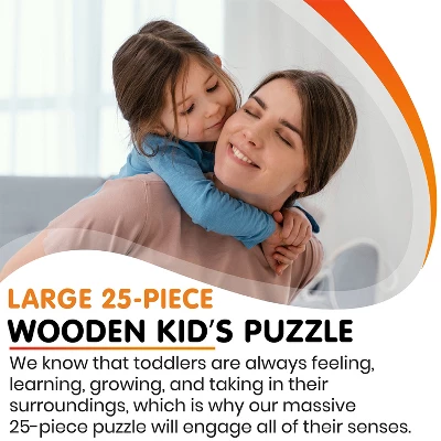 Leo & Friends Wooden Zoo Animal Puzzle Kit For Boys And Girls 2 Leo & Friends Wooden Zoo Animal Puzzle Kit For Boys And Girls - Image 2