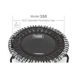 JumpSport 350 Indoor Portable Lightweight Safe Stable Heavy Duty 39-Inch Fitness Trampoline With Workout DVD, Black With White Frame -LITTLE TIKES Shop GUEST a3878ddd 6347 4ffa ae3c 0395d7101a0e