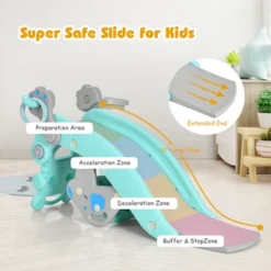 Babyjoy 4-in-1 Rocking Horse & Slide Set Toddler Slide Toy W/ Basketball Hoop -LITTLE TIKES Shop GUEST a46be2a9 4f5f 43fe 8ae0 d6aa4614e566