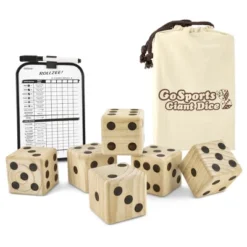GoSports Giant 3.5 Inch Wooden Playing Dice Set With Rollzee Scoreboard -LITTLE TIKES Shop GUEST a505ba10 a0db 42a4 b183 069a8d287691