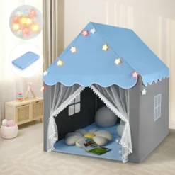 Costway Kids Playhouse Tent Large Castle Fairy Tent Gift W/Star Lights Mat -LITTLE TIKES Shop GUEST a517adb9 0618 44b3 8a9b b665f6a12921