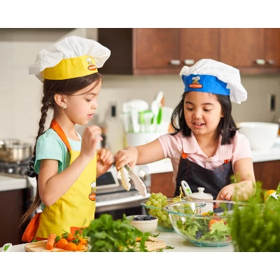 Curious Chef 30-Piece Caddy Collection Cookware, White/Green, Dishwasher Safe, BPA-Free Plastic, Includes Real Utensils 2 Curious Chef 30-Piece Caddy Collection Cookware, White/Green, Dishwasher Safe, BPA-Free Plastic, Includes Real Utensils - Image 2