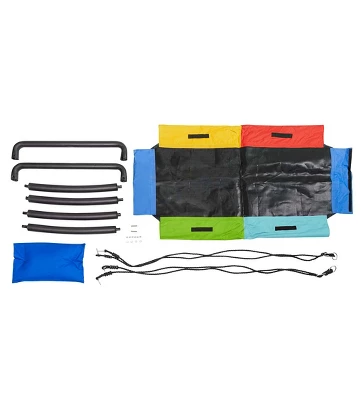 HearthSong Colorful Super Platform Swing With Foam-Padded Tubular Steel Frame And UV Rated Durable Oxford Cloth Mat 4 HearthSong Colorful Super Platform Swing With Foam-Padded Tubular Steel Frame And UV Rated Durable Oxford Cloth Mat - Image 4