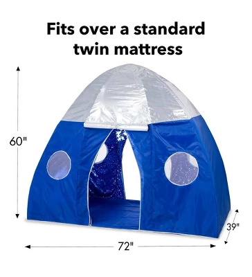 HearthSong Galactic Bed Tent With Starburst LED Light For Twin-Size Beds 4 HearthSong Galactic Bed Tent With Starburst LED Light For Twin-Size Beds - Image 4