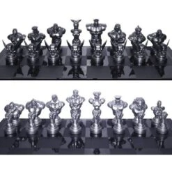 UCC Distributing Street Fighter 25th Anniversary Resin Chess Set W/ Game Board