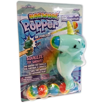 Hog Wild Narwhal Popper Toy, Shoots Foam Balls! 5 Hog Wild Narwhal Popper Toy, Shoots Foam Balls! - Image 5