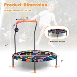 Costway 36'' Mini Toddler Trampoline W/LED Bluetooth Speaker Detachable Handle Kids Gifts 17 Costway 36'' Mini Toddler Trampoline W/LED Bluetooth Speaker Detachable Handle Kids Gifts -LITTLE TIKES Shop GUEST a6a43819 6fe9 4596 a924 cd6ec5d3ba6c
