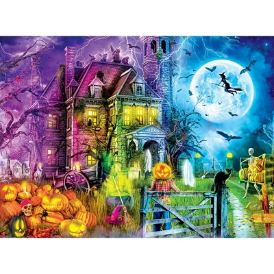 MasterPieces 100 Piece Glow In The Dark Jigsaw Puzzle - Spooky Nights 2 MasterPieces 100 Piece Glow In The Dark Jigsaw Puzzle - Spooky Nights - Image 2