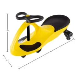 Toy Time Kid's Ride On Wiggle Car - Yellow