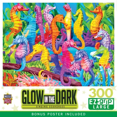 MasterPieces 300 Piece EZ Grip Jigsaw Puzzle - Singing Seahorses - 18"x24" 1 MasterPieces 300 Piece EZ Grip Jigsaw Puzzle - Singing Seahorses - 18"x24"