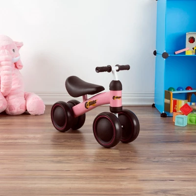 Toy Time Ride-On Mini Trike With Easy Grip Handles, Enclosed Wheels And No Pedals For Learning To Walk For Babies And Toddlers- Pink 5 Toy Time Ride-On Mini Trike With Easy Grip Handles, Enclosed Wheels And No Pedals For Learning To Walk For Babies And Toddlers- Pink - Image 5