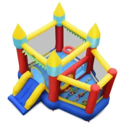 Costway Inflatable Bounce House Slide Jumping Castle W/ Tunnels Ball Pit & 480W Blower -LITTLE TIKES Shop GUEST a798a222 9640 4774 b96d 44b7fde33c8a