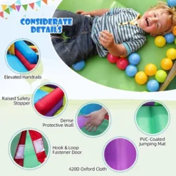 Costway 5-In-1 Inflatable Bounce Castle With Basketball Rim & Climbing Wall -LITTLE TIKES Shop GUEST a7a38f7a 9b25 4845 9374 64dc0eecc00f