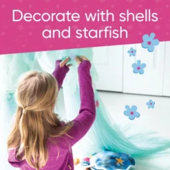 HearthSong Mermaid Blue Scalloped Gauze Canopy With LED Lights And Decorative Applique And Cute Shells And Starfish 17 HearthSong Mermaid Blue Scalloped Gauze Canopy With LED Lights And Decorative Applique And Cute Shells And Starfish -LITTLE TIKES Shop GUEST a7c50362 2873 40f4 8875 7ef703c704c9