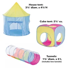 HearthSong 4-Piece Pop-Up Rainbow Play Tents (2) And Tunnels (2) With Mesh Tops For Indoor And Outdoor Play -LITTLE TIKES Shop GUEST a8c52cc7 c819 4774 9e66 4b8dc9196fd9
