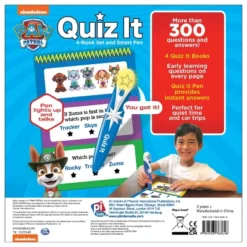 PAW Patrol Quiz It Electronic Smart Pen With 4 Books STEAM Learning Set -LITTLE TIKES Shop GUEST a9bfb8a8 fba3 4ad5 a3cb 583a8c05e7c3