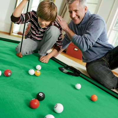 HearthSong - Golf Pool Indoor Family Game-Includes Two Golf Clubs, 16 Balls, Green Mat, And Rails For Kids 7 HearthSong - Golf Pool Indoor Family Game-Includes Two Golf Clubs, 16 Balls, Green Mat, And Rails For Kids - Image 7