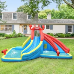 Costway Inflatable Water Slide Crab Dual Slide Bounce House Splash Pool W/ 950W Blower -LITTLE TIKES Shop GUEST aae803a7 4634 415d b103 c83fd1f0090b