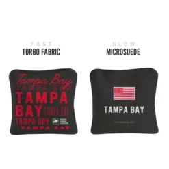 Gameday Tampa Bay Football Synergy Pro Black Cornhole Bags (Set Of 4)