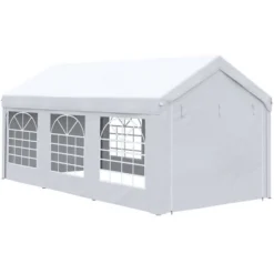Outsunny 10ft X 20ft Party Tent & Carport, Portable Garage Outdoor Canopy Tent With Removable Sidewalls And Windows -LITTLE TIKES Shop GUEST ab437ad2 3e45 44bd 912e 9223a6195586