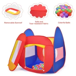 Costway Portable Kid Baby Play House Indoor Outdoor Toy Tent Game Playhut With 100 Balls 13 Costway Portable Kid Baby Play House Indoor Outdoor Toy Tent Game Playhut With 100 Balls -LITTLE TIKES Shop GUEST ab45c607 5255 4377 b07b 1224f1f6f9d3