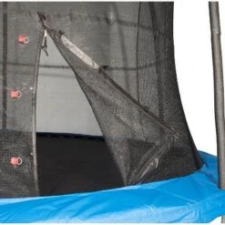 JumpKing 10 Foot Outdoor Trampoline 78sqft & Safety Net Enclosure, Blue JK10VC1