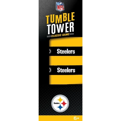 MasterPieces Real Wood Block Tumble Towers - NFL Pittsburgh Steelers 1 MasterPieces Real Wood Block Tumble Towers - NFL Pittsburgh Steelers