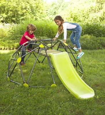 HearthSong Climbing Dome And Play Set With 4' Slide, Dome 7_'L X 5_'W X 2_'H, Holds Up To 175 Lbs. 1 HearthSong Climbing Dome And Play Set With 4' Slide, Dome 7_'L X 5_'W X 2_'H, Holds Up To 175 Lbs.