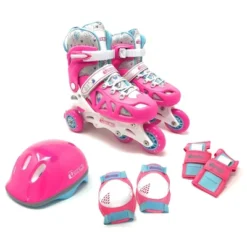 Chicago Skates Training Kids' Roller Skate Combo Set - Pink/White -LITTLE TIKES Shop GUEST ade7ea90 9327 4ac5 80a7 19930b7f5d29