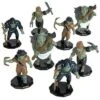 Monster Protectors Painted Fantasy Orc Mini Figures For D&D - 1", 8 Pieces
