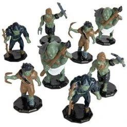Monster Protectors Painted Fantasy Orc Mini Figures For D&D - 1", 8 Pieces