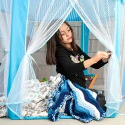 Ningbo Zhongying Leisure Products Blue Hexagon Fantasy Castle Play Tent | 53 X 47 X 55 Inches -LITTLE TIKES Shop GUEST ae3516b8 21e2 4f58 88db e063d82861b7