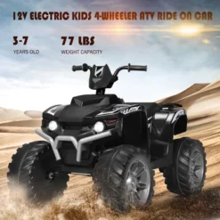 Costway 12V Kids 4-Wheeler ATV Quad Ride On Car W/ LED Lights Music USB -LITTLE TIKES Shop GUEST af18ad00 7f7f 4c31 befd 4dee31a0acc1