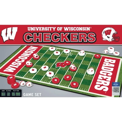 MasterPieces Officially Licensed NCAA Wisconsin Badgers Checkers Board Game For Families And Kids Ages 6 And Up 1 MasterPieces Officially Licensed NCAA Wisconsin Badgers Checkers Board Game For Families And Kids Ages 6 And Up