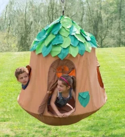 HearthSong Woodland HugglePod HangOut Set With Nylon Hanging Tent, LED Leaf Lights And Crescent Stand -LITTLE TIKES Shop GUEST af698676 e57a 4355 bf53 c7b04169d11c