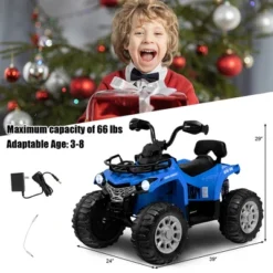 Costway 12V Kids Ride On ATV Electric 4-Wheeler Quad 2 Speeds With Mp3 & Headlights -LITTLE TIKES Shop GUEST b006246b 0c57 4ff6 86af 69417ae4c116