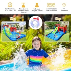 Costway Inflatable Water Slide Kids Jumping Bounce Castle W/ Ocean Balls Blower Excluded 13 Costway Inflatable Water Slide Kids Jumping Bounce Castle W/ Ocean Balls Blower Excluded -LITTLE TIKES Shop GUEST b00ccef5 5920 4700 ba16 d0e3cad45a0c