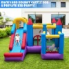 Costway 5-In-1 Inflatable Bounce Castle With Basketball Rim & Climbing Wall