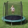 Skywalker Trampolines SWTC811 8-Foot Round Outdoor Backyard Kids Trampoline With Safety Enclosure Net, Green