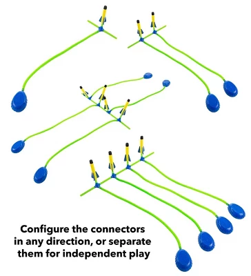 HearthSong Kids Stomp Backyard Launch Rocket Flyers, Set Of Eight 2 HearthSong Kids Stomp Backyard Launch Rocket Flyers, Set Of Eight - Image 2