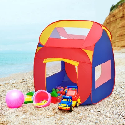 Costway Portable Kid Baby Play House Indoor Outdoor Toy Tent Game Playhut With 100 Balls 4 Costway Portable Kid Baby Play House Indoor Outdoor Toy Tent Game Playhut With 100 Balls - Image 4