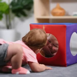 ECR4Kids SoftZone Mirror Cube, Soft Sensory Tummy Time Toy For Infants And Babies -LITTLE TIKES Shop GUEST b3b8fcb3 5922 42f3 9579 e523672b4355