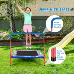 Costway 36" Kids Square Trampoline Indoor Outdoor Rebounder W/Foam Handrail Alphabet Pad -LITTLE TIKES Shop GUEST b404dbd7 06b9 40f0 96f9 1ed947c509b0