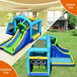 Costway Inflatable Bouncer Climbing Bounce House Kids Slide Park Ball Pit Without Blower -LITTLE TIKES Shop GUEST b44caef4 561d 4c3d b571 177088f5039d