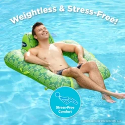 Aqua Leisure Zero Gravity Comfortable Hammock Style Inflatable Swimming Pool Chair Lounge Float W/ Leg And Arm Rests, Floral Trip Lime Green, 2 Pack -LITTLE TIKES Shop GUEST b47c66c7 23e7 4a2e a548 a2c9adbcd62c