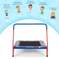 Costway 36" Kids Square Trampoline Indoor Outdoor Rebounder W/Foam Handrail Alphabet Pad -LITTLE TIKES Shop GUEST b4b0f518 af56 4ad1 b098 7ea827fdae8c