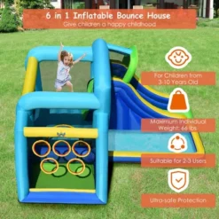Costway Inflatable Bouncer Climbing Bounce House Kids Slide Park Ball Pit Without Blower -LITTLE TIKES Shop GUEST b4f28415 dd90 480f 8546 a238ed02bc3b